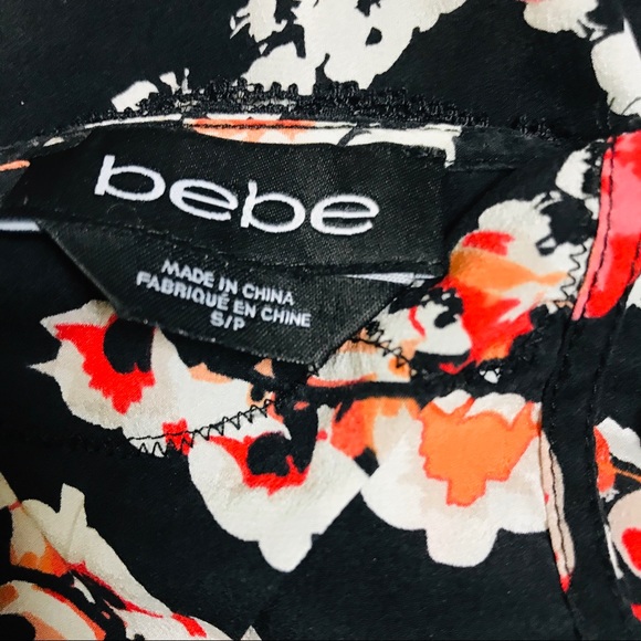 Bebe Floral and Lace Spaghetti Strap Camisole - Picture 5 of 5